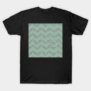 Sage Ziggy Zaggy Mandala Mountains | Geometric Design T-Shirt